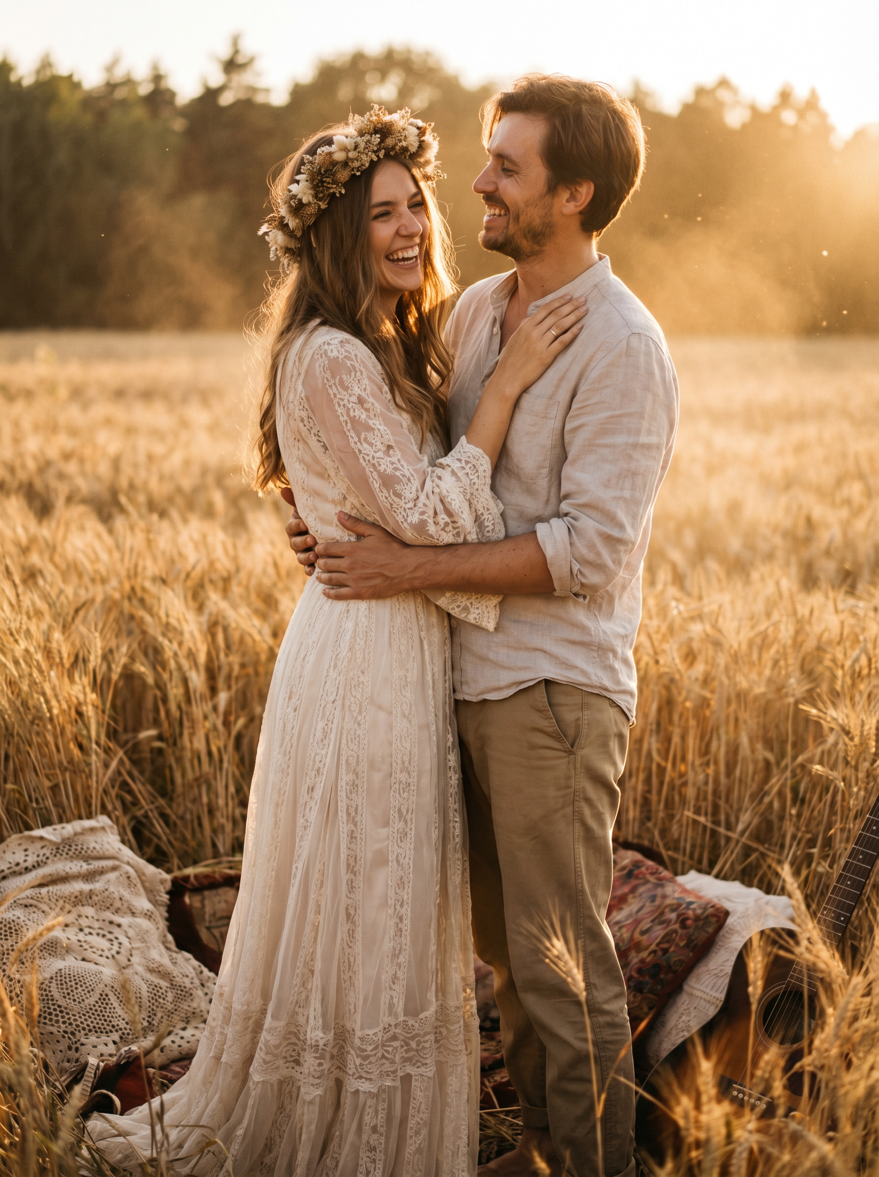 Couple photo pose: The Walk & Laugh