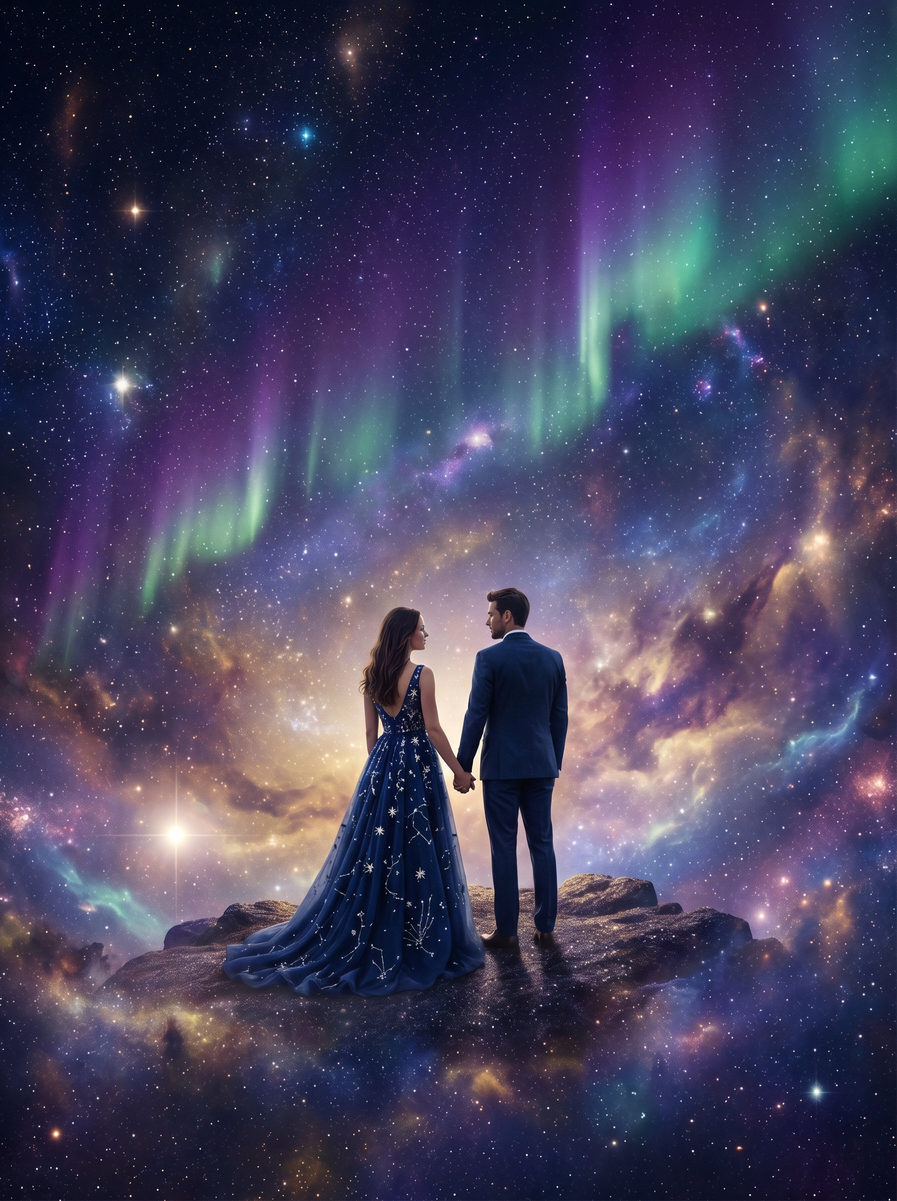 Couple photo pose: Wide Shot — Walking Away