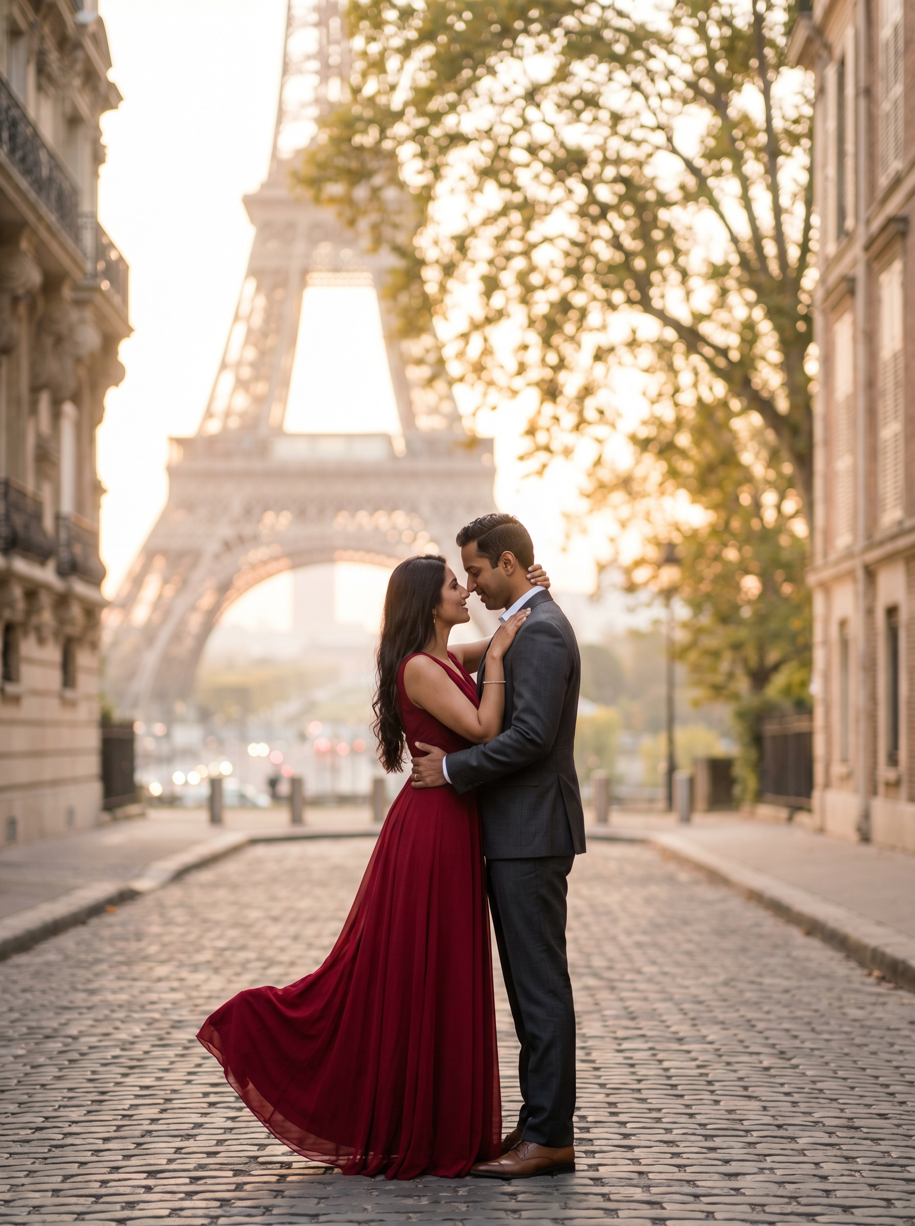 Couple photo pose: The Embrace from Behind